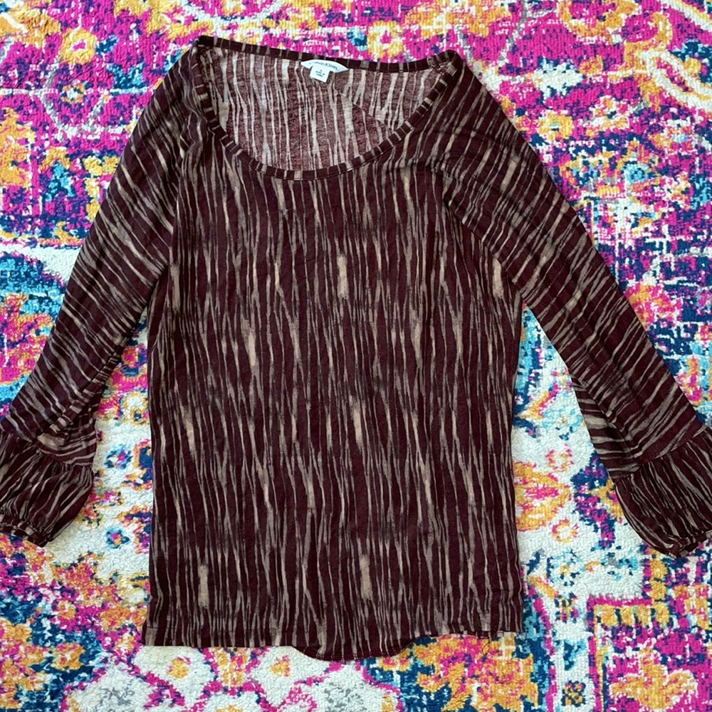 Beautiful brown Calvin Klein Long Sleeve Top🤎🤎